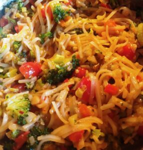 Asian Stir Fry with Rice Noodles