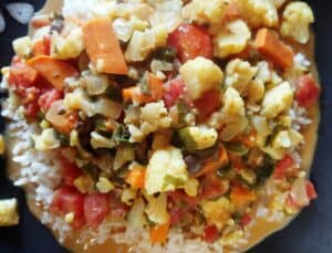 Tomato Coconut Cauliflower Curry