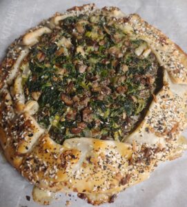 Spinach and Mushroom Galette